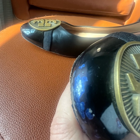 Tory Burch Minnie Low Block Heeled Shoes with Capped Toes Size 7 - Picture 10 of 11